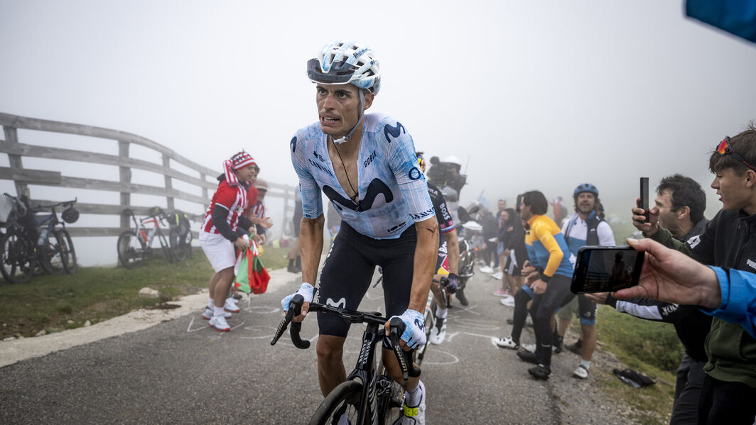 Endurance, strength, and strategy - defining the riders of La Vuelta a España. Enric Mas of Movistar Team.
