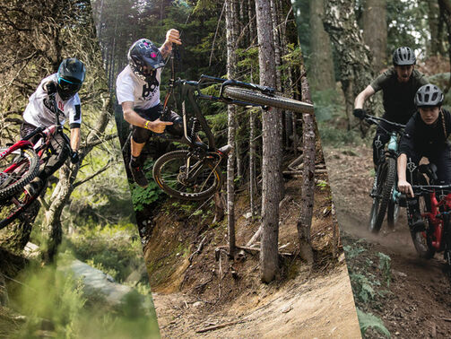 Comparing Canyon’s Spectral, Strive, and Torque ranges. Comparing Canyon’s Spectral, Strive, and Torque ranges.
