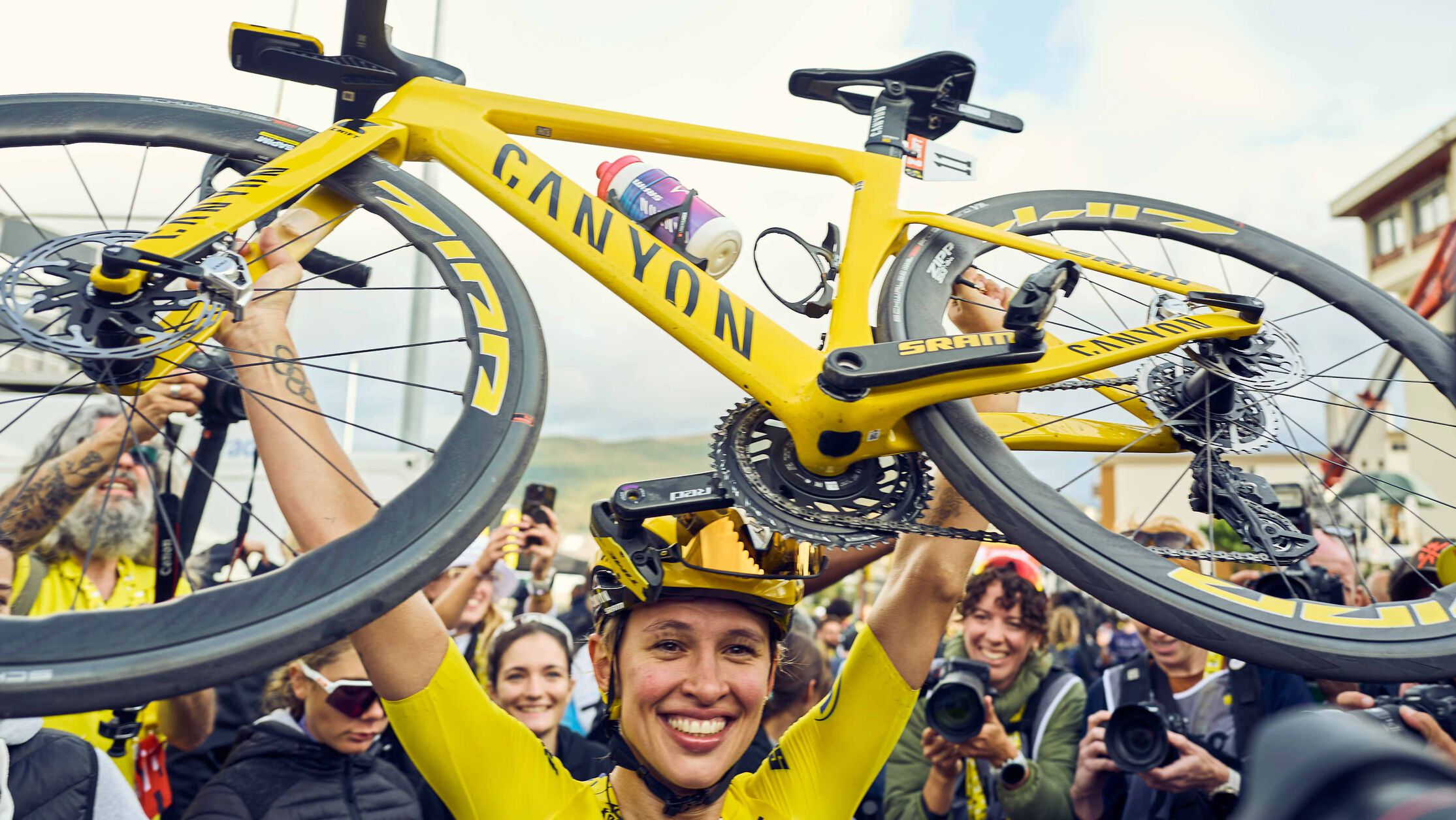 Kasia Niewiadoma celebrates a historic victory at the Tour de France 2024, becoming the first Polish rider to win the prestigious race.