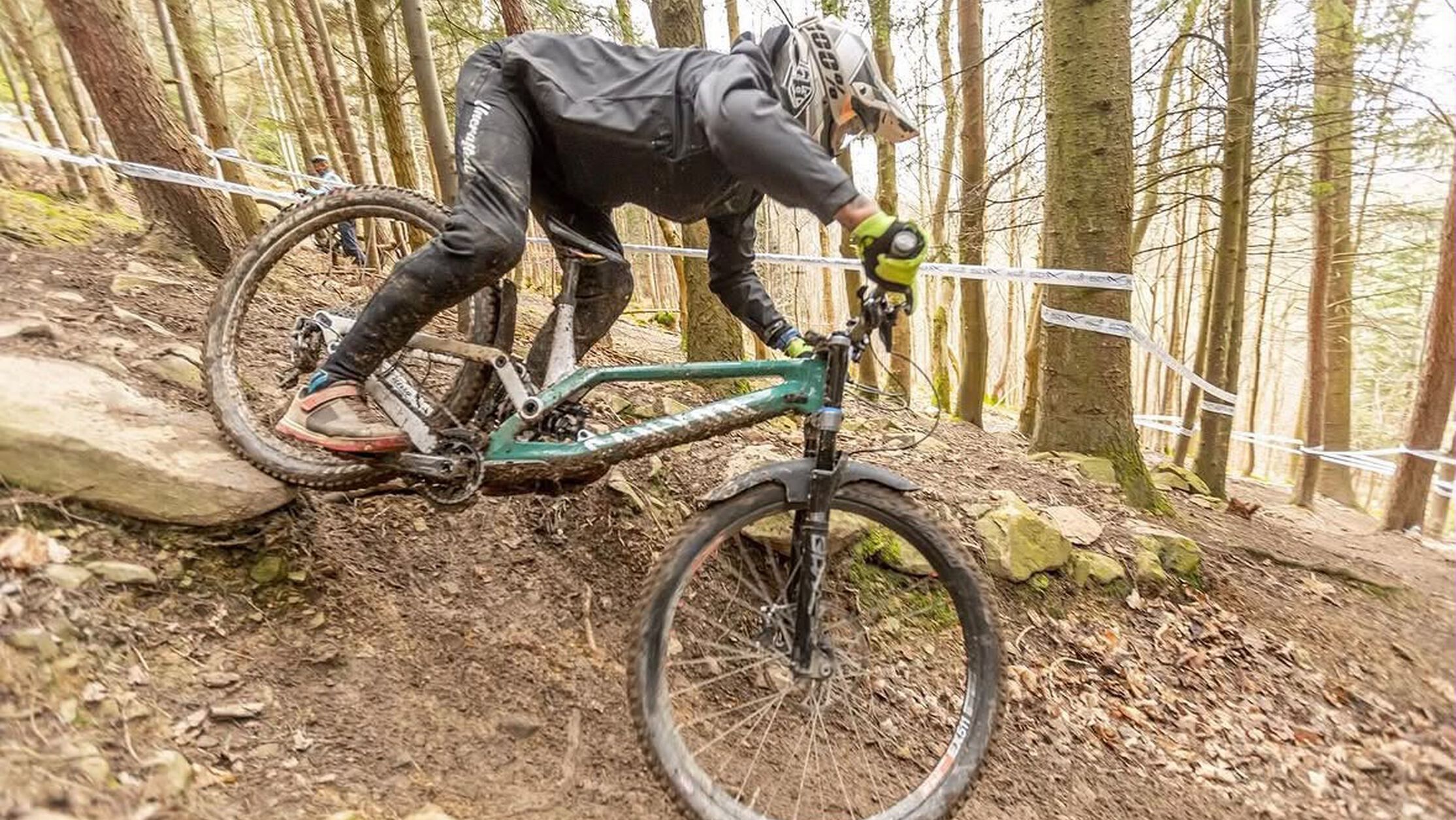 Keep that core strong when you deal with technical trails. 