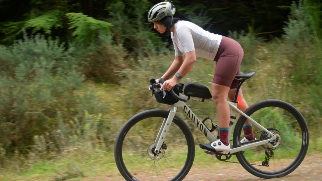 Look where you’re going and keep things central. Brake evenly.