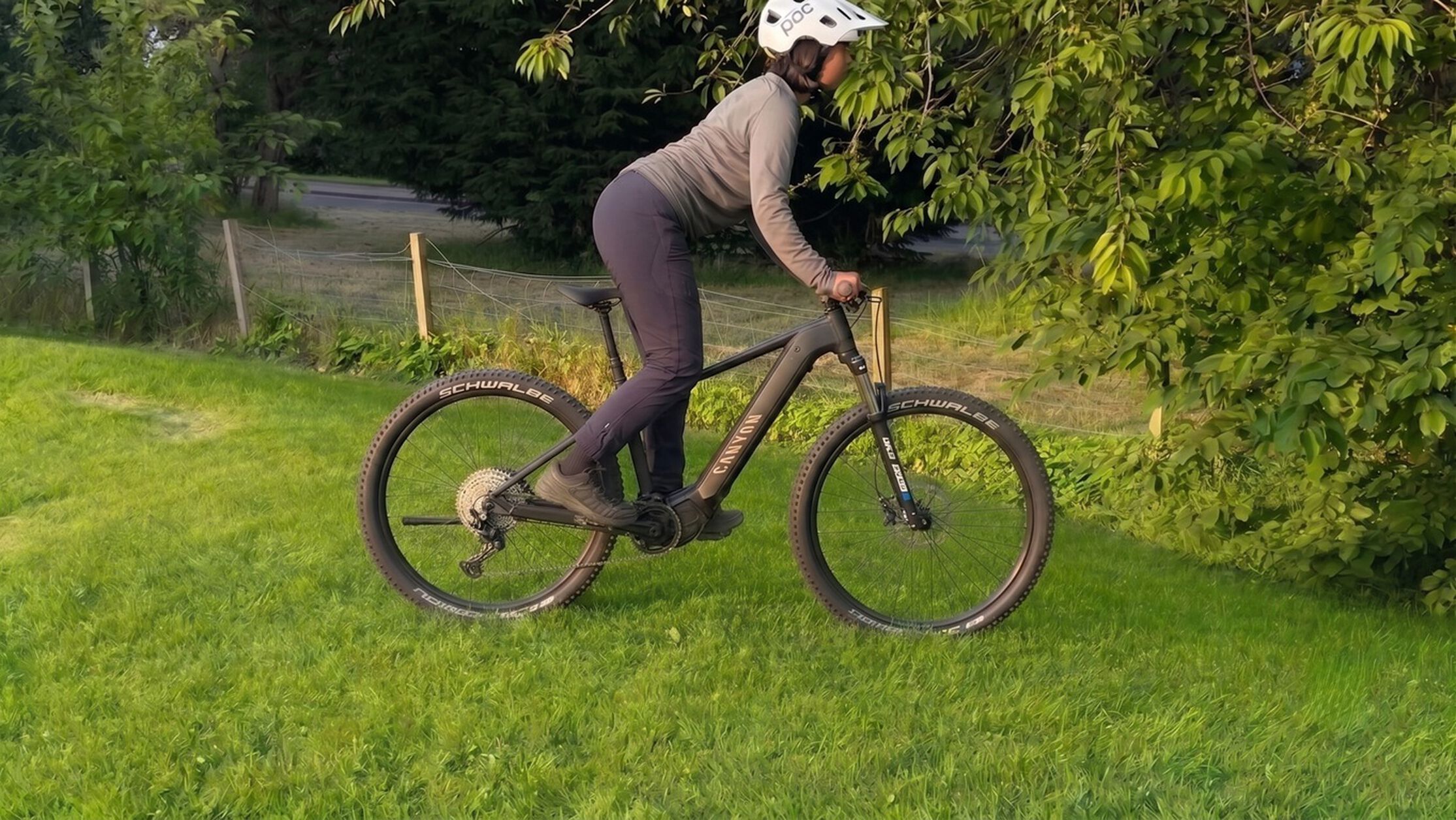 Pedals level, elbows and legs soft and not locked, so that you&rsquo;re ready for whatever&rsquo;s coming up next. 