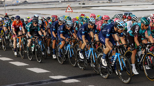 Road bikes of Canyon's professional teams