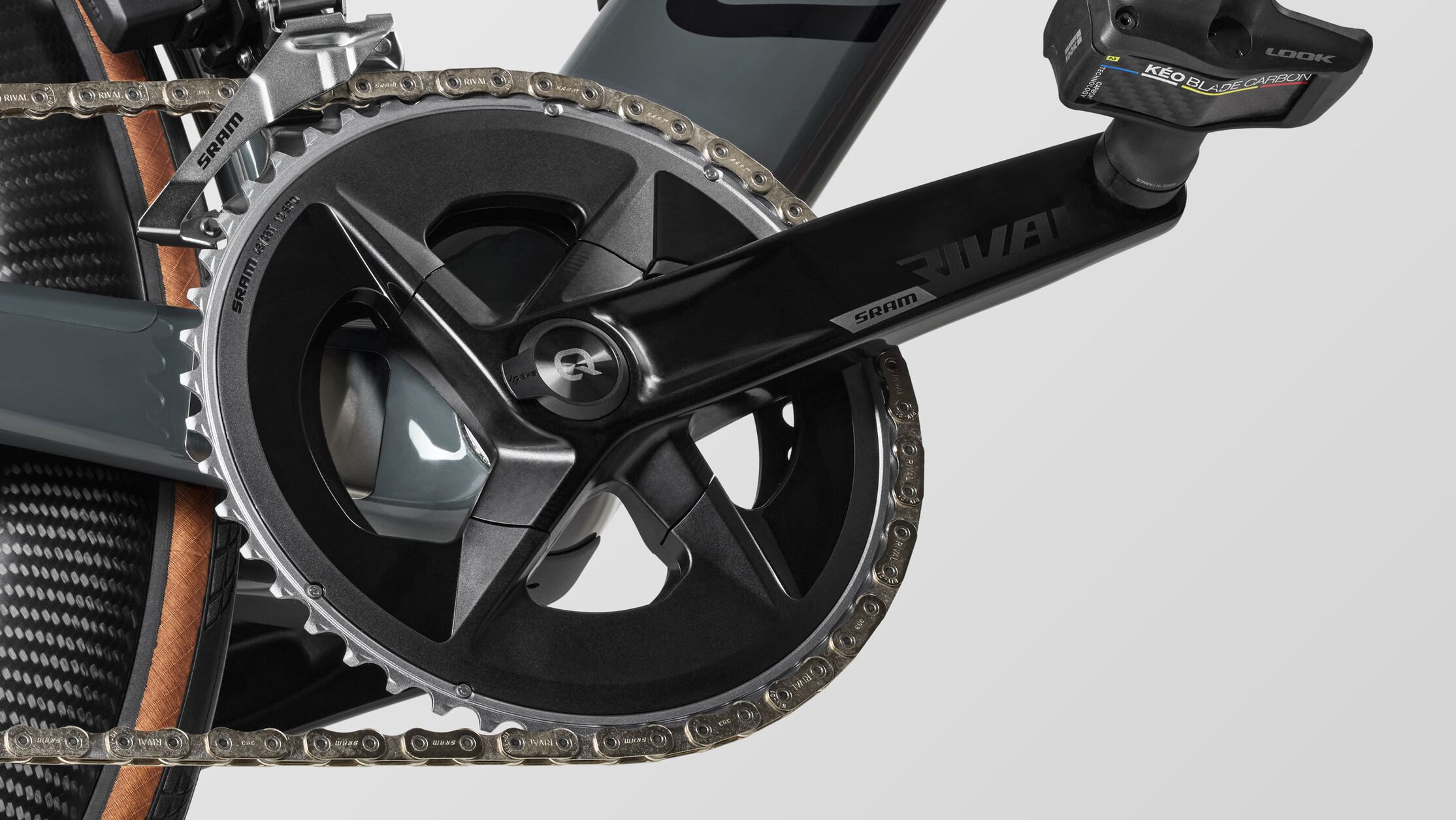 Canyon Aeroad bike - built for smooth shifting and peak road performance. with its SRAM wide-range cassette.