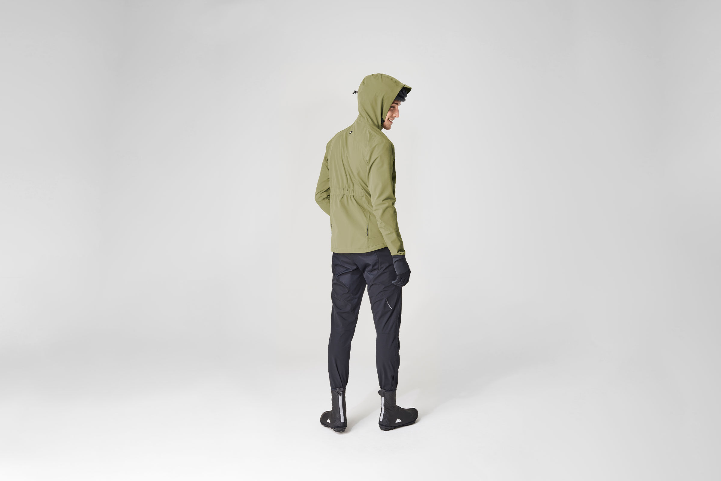 Canyon Cycling Rain Jacket with Hoodie