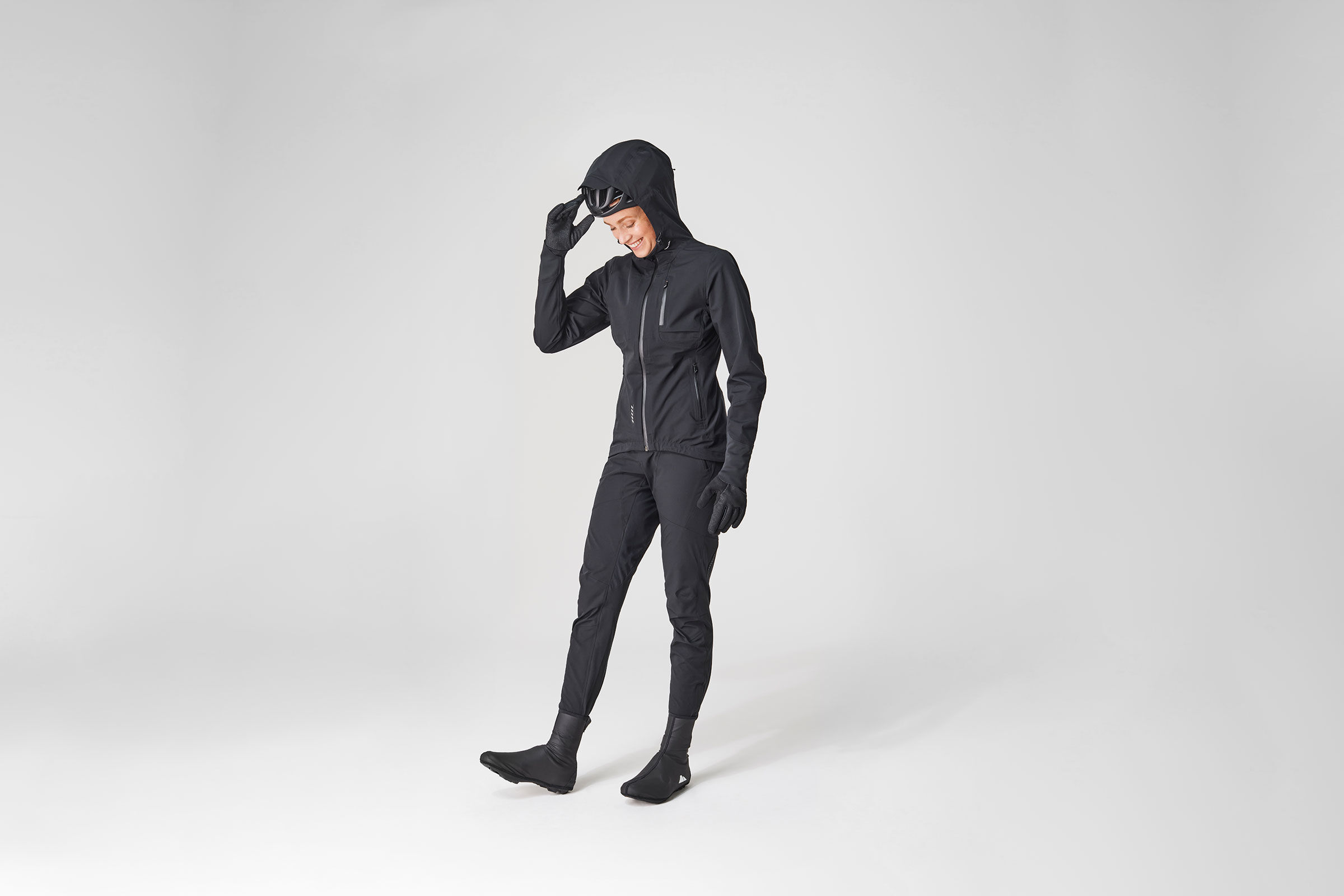 Canyon Women's Cycling Rain Jacket with Hoodie