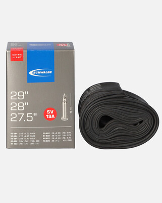 Schwalbe 27.5“/28"/29“ 40 - 60 mm Extralight Tube for MTB, Gravel & Fitness Schwalbe 27.5“/28"/29“ 40 - 60 mm Extralight Tube for MTB, Gravel & Fitness